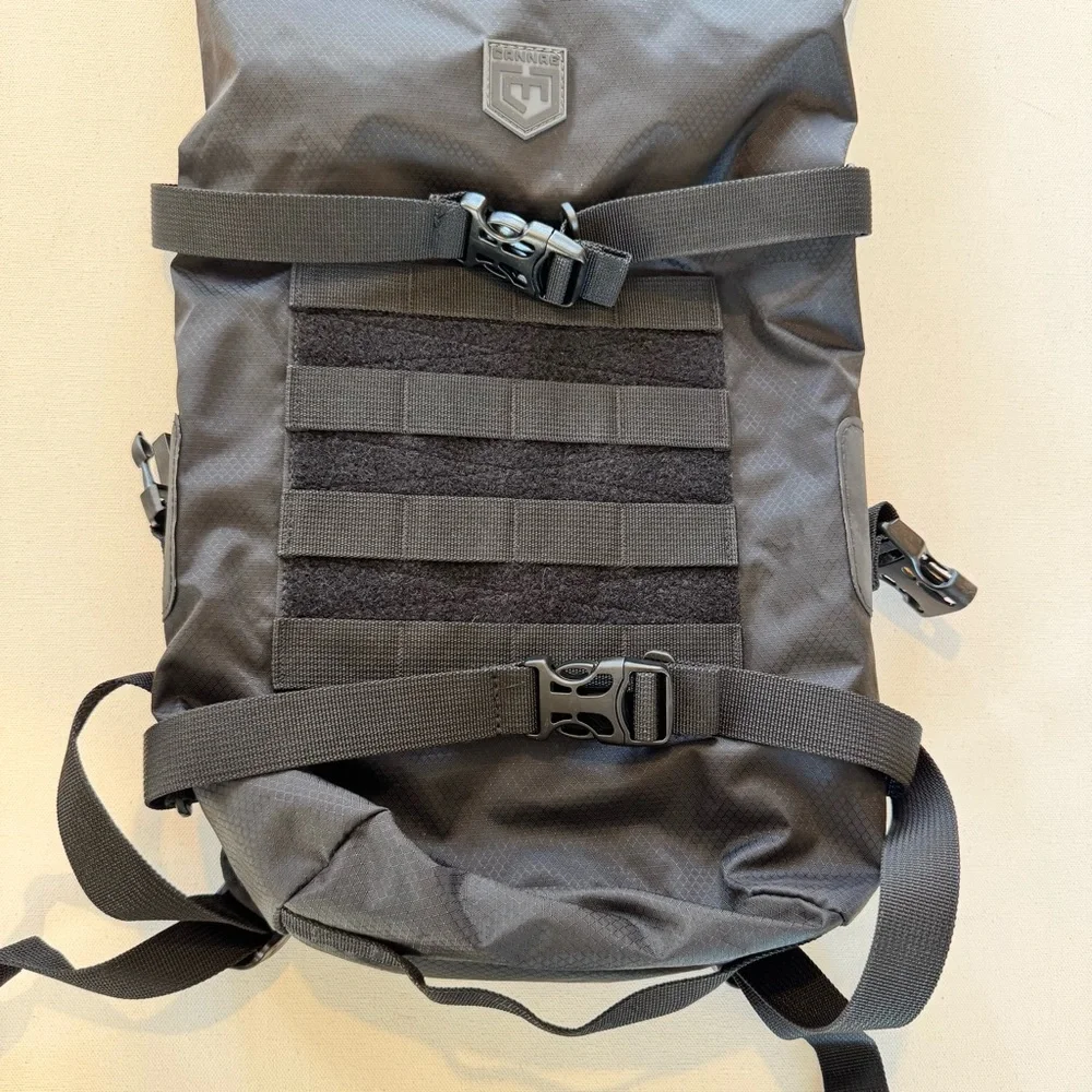 Cannae Celeritas Roll Top Backpack Black Tactical MOLLE Lightweight Daypack